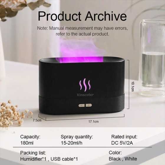 Kinscoter-Difusor de Aroma ultrasónico, humidificador de aire, generad