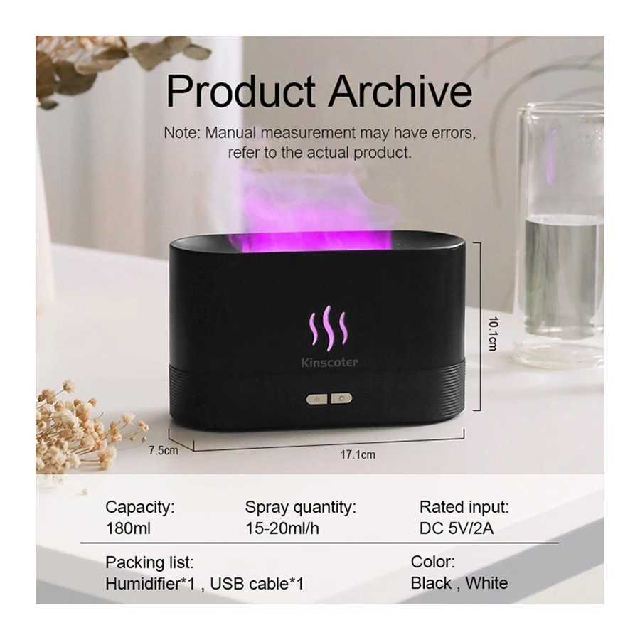 Kinscoter-Difusor de Aroma ultrasónico, humidificador de aire, generad