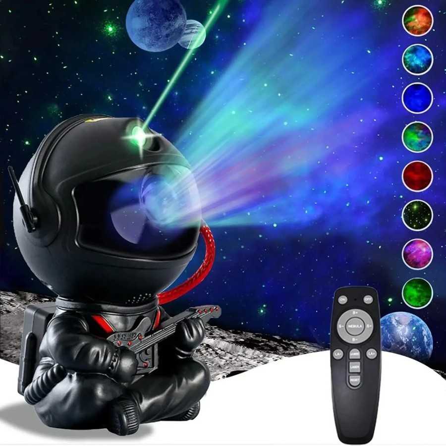 Proyector de astronauta y galaxia, luz nocturna con Control remoto de Proyector de astronauta y galaxia, luz nocturna con Control remoto de