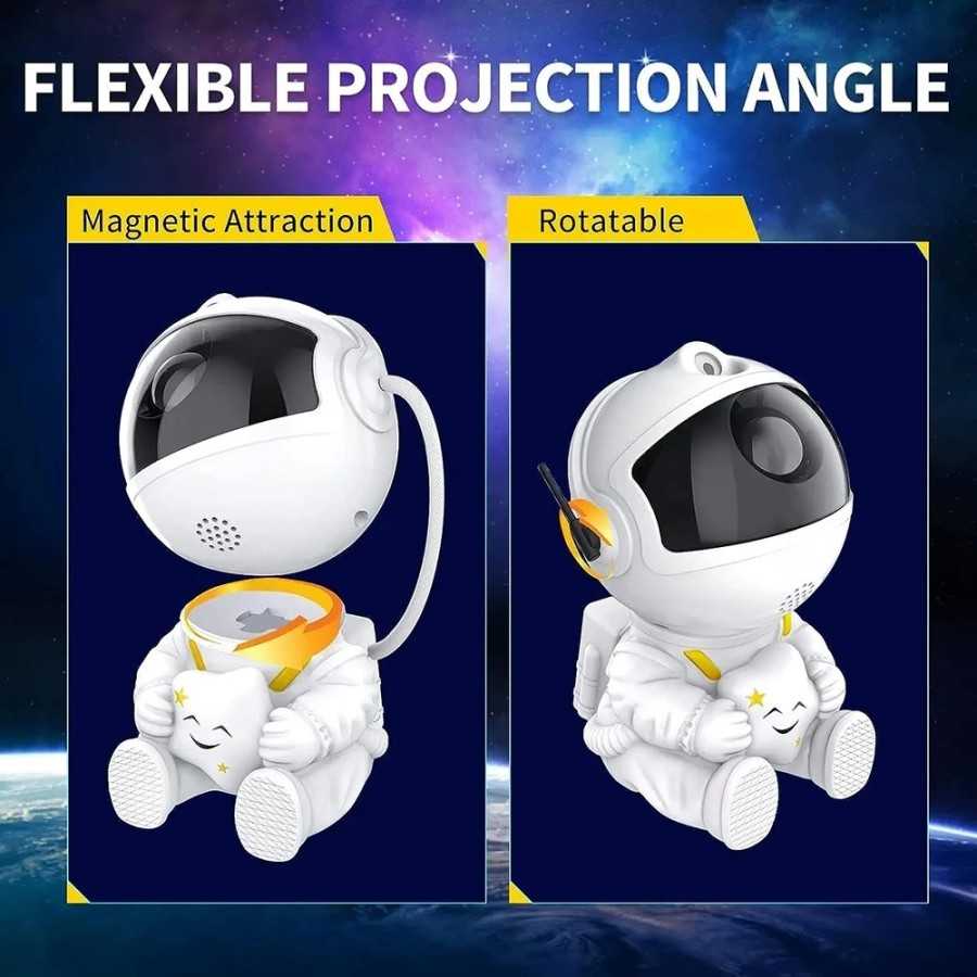 Proyector de astronauta y galaxia, luz nocturna con Control remoto de
