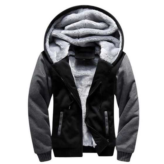 Chaqueta de invierno para hombre, chaquetas gruesas de camuflaje con capucha, forro polar de manga larga, ropa de calle informal Chaqueta de invierno para hombre, chaquetas gruesas de camuflaje con capucha, forro polar de manga larga, ropa de calle informal