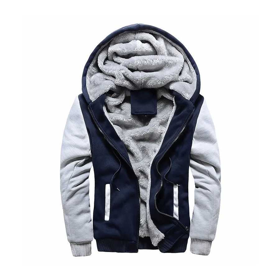 Chaqueta de invierno para hombre, chaquetas gruesas de camuflaje con capucha, forro polar de manga larga, ropa de calle informal
