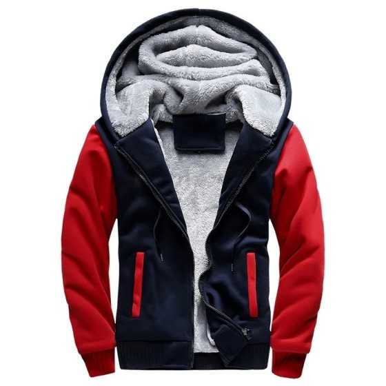 Chaqueta de invierno para hombre, chaquetas gruesas de camuflaje con capucha, forro polar de manga larga, ropa de calle informal Chaqueta de invierno para hombre, chaquetas gruesas de camuflaje con capucha, forro polar de manga larga, ropa de calle informal