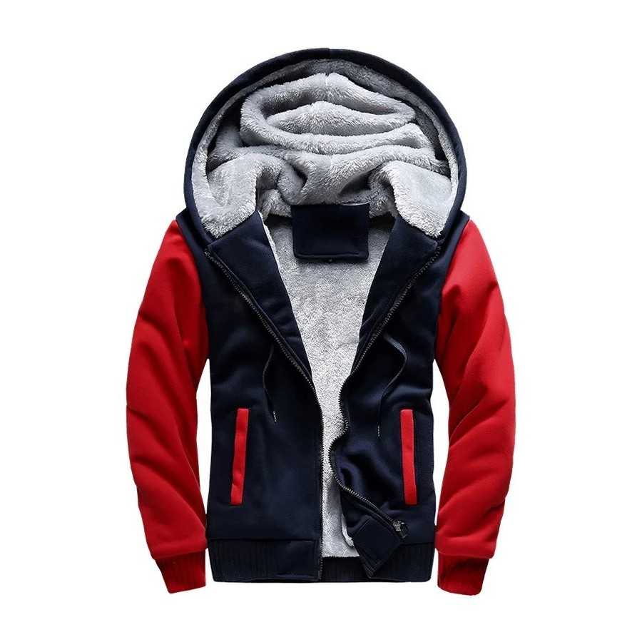 Chaqueta de invierno para hombre, chaquetas gruesas de camuflaje con capucha, forro polar de manga larga, ropa de calle informal