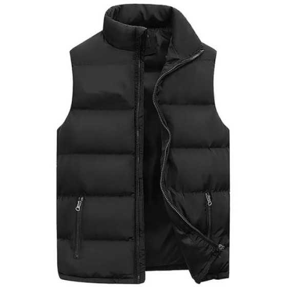 Chaleco para hombre, chaqueta cálida sin mangas, abrigo impermeable co