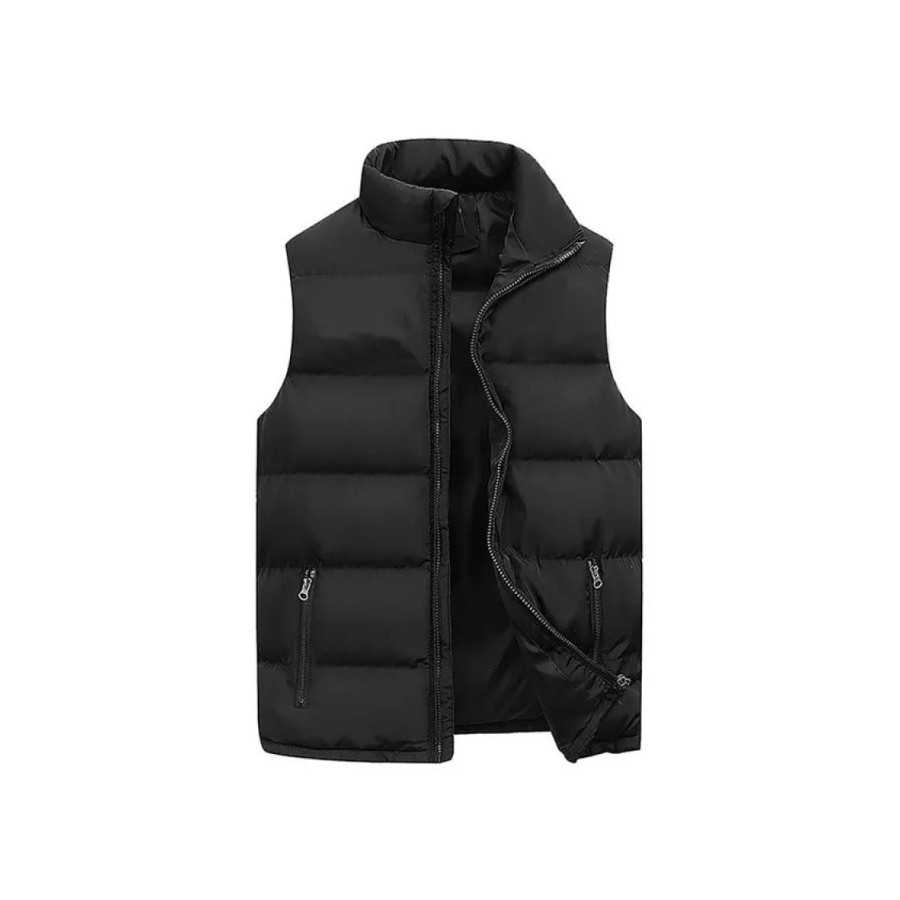 Chaleco para hombre, chaqueta cálida sin mangas, abrigo impermeable co