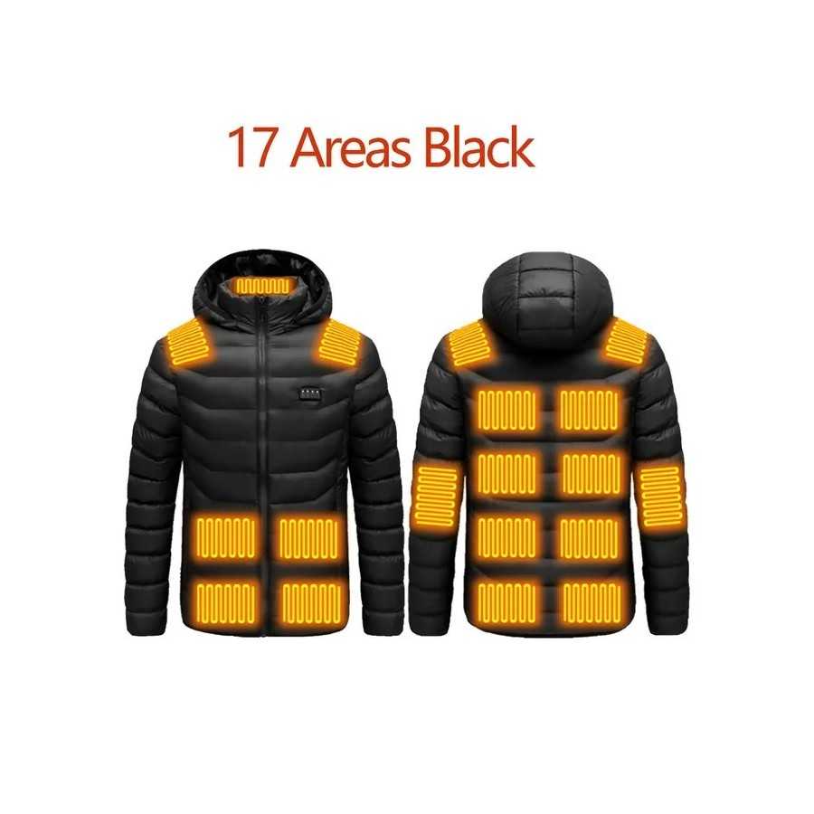 NWE-chaquetas calefactoras impermeables para hombre, abrigo con termos