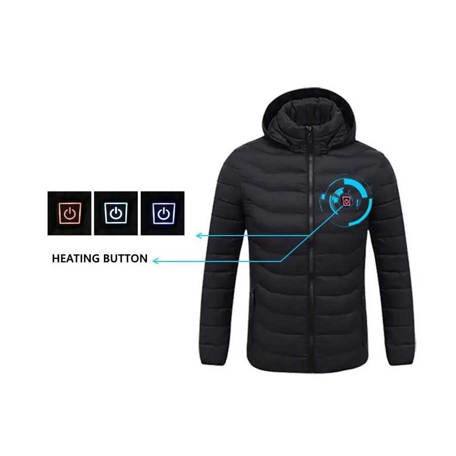 NWE-chaquetas calefactoras impermeables para hombre, abrigo con termos
