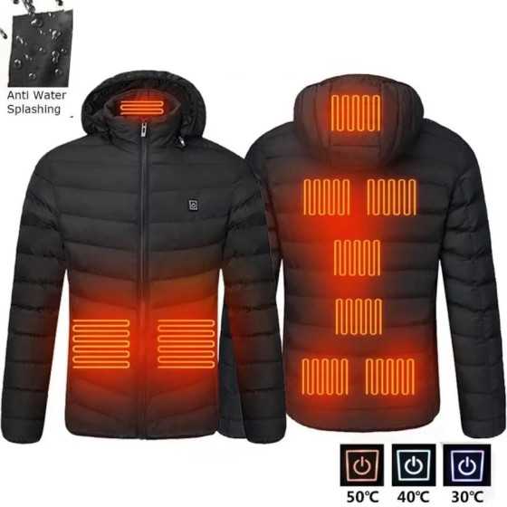 NWE-chaquetas calefactoras impermeables para hombre, abrigo con termos