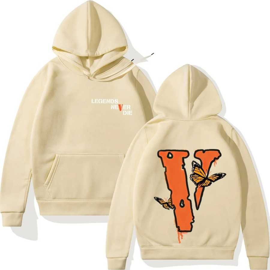 Sudadera con capucha con estampado de V grande para hombre, Sudadera c