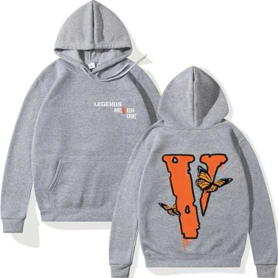 Sudadera con capucha con estampado de V grande para hombre, Sudadera c
