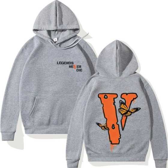 Sudadera con capucha con estampado de V grande para hombre, Sudadera c