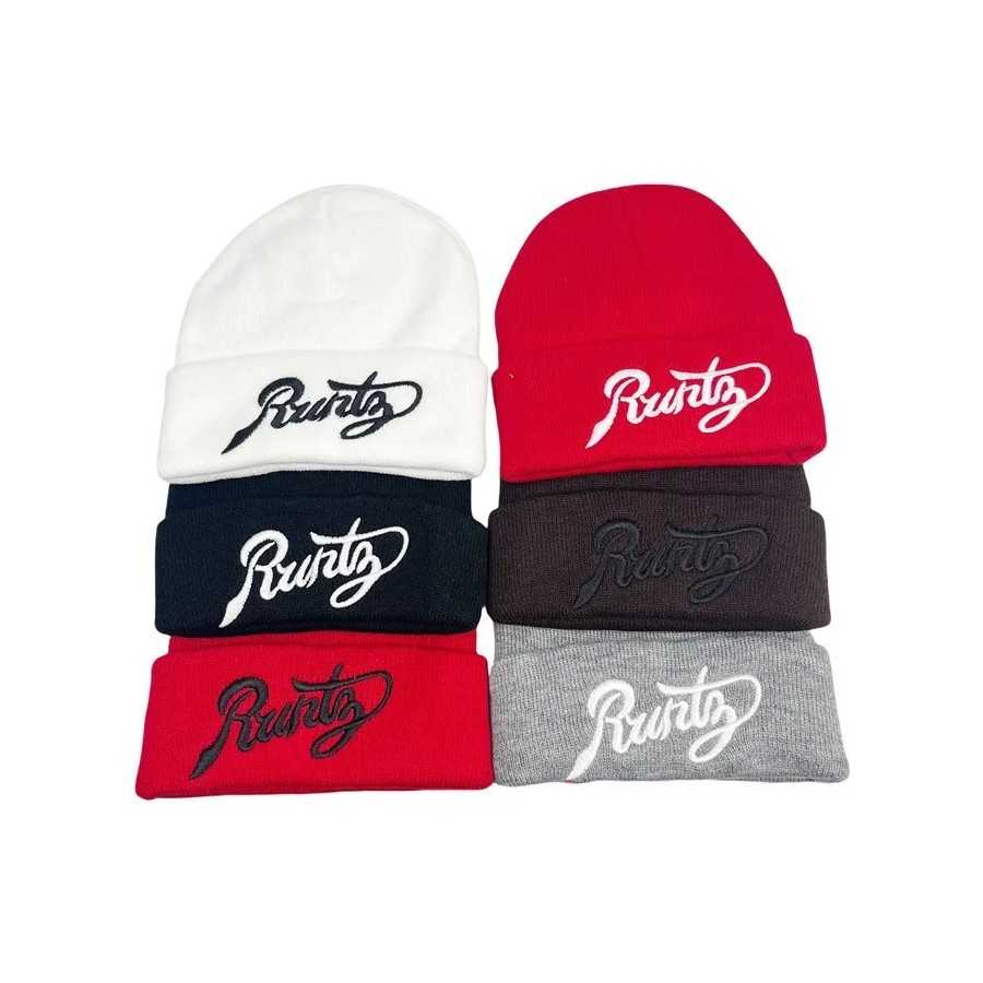 Gorro de lana bordado para hombre y mujer, gorro de punto estilo Hip Hop, cálido, para estudiantes, moda europea y americana, Ot