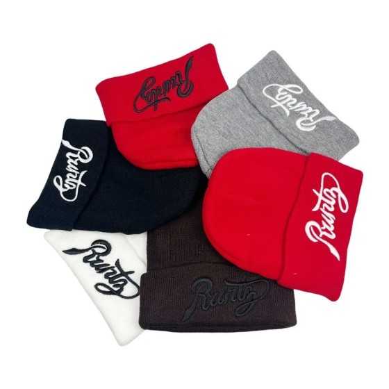 Gorro de lana bordado para hombre y mujer, gorro de punto estilo Hip Hop, cálido, para estudiantes, moda europea y americana, Ot