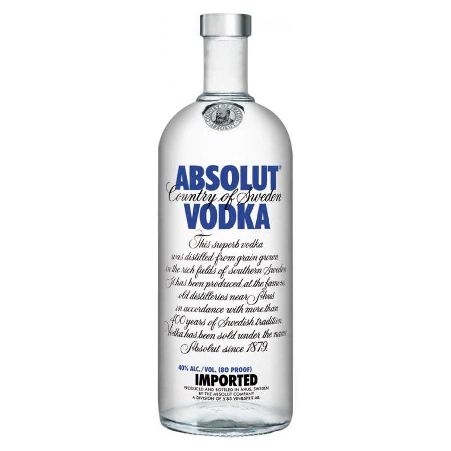 Vodka Absolut botella Botella 1 litro Vodka Absolut botella Botella 1 litro