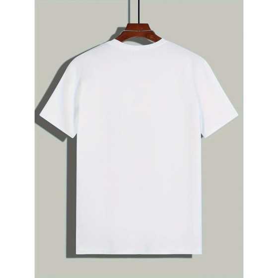 Camiseta de manga corta con cuello redondo para hombre, Camiseta depor Camiseta de manga corta con cuello redondo para hombre, Camiseta depor