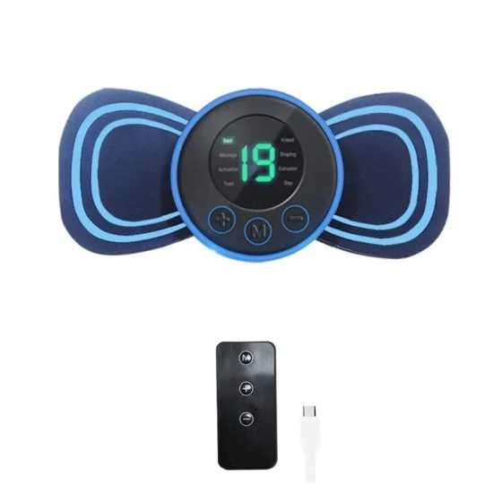 Mini masajeador eléctrico inteligente portátil para cuello, parche par