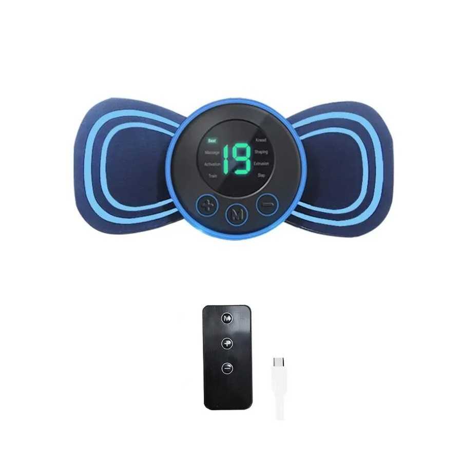 Mini masajeador eléctrico inteligente portátil para cuello, parche par