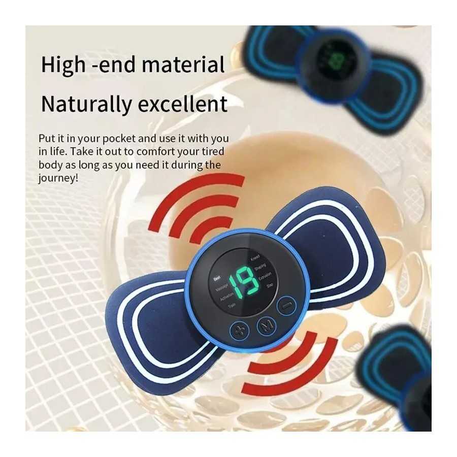 Mini masajeador eléctrico inteligente portátil para cuello, parche par