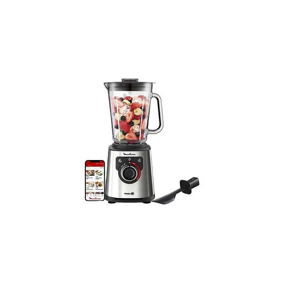 Batidora de vaso -1200 W, 2 L, 6 Cuchillas, Velocidad Regulable, Tecnología Powelix, 3 Programas, Táctil, Acero Inox.