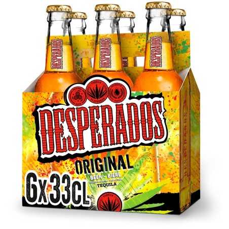 Pack 6 Ampolles Cervesa amb Tequila Desperats 33 cl