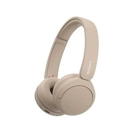 Auriculares inalámbricos - Sony WH-CH520, Bluetooth, 50 horas de autonomía, Carga rápida, 360 Audio, Conexión multipe, Beige