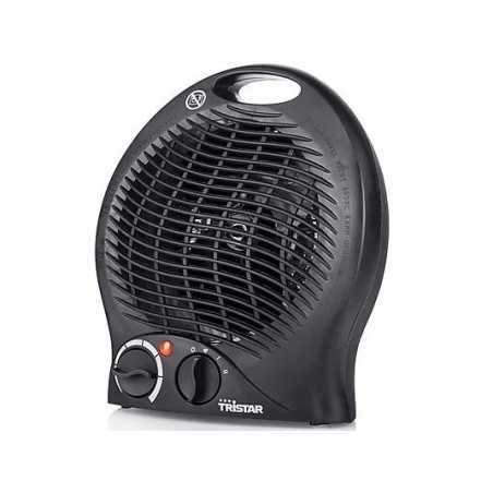Calefactor portátil - TRISTAR, 2000 W, 3 niveles de calor, Negro