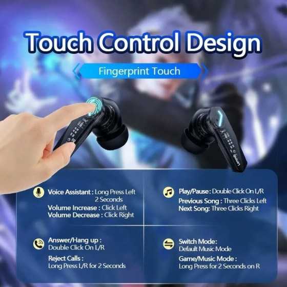 Lenovo-auriculares inalámbricos GM2 Pro con Bluetooth 5,3, audífonos d Lenovo-auriculares inalámbricos GM2 Pro con Bluetooth 5,3, audífonos d