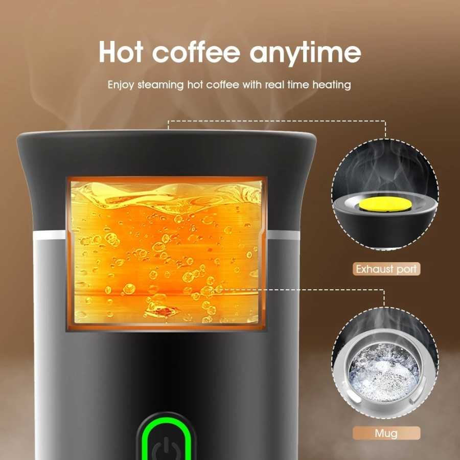Máquina de café Espresso portátil eléctrica inalámbrica para coche y h
