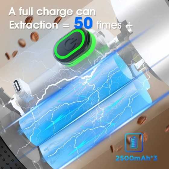 Máquina de café Espresso portátil eléctrica inalámbrica para coche y h Máquina de café Espresso portátil eléctrica inalámbrica para coche y h