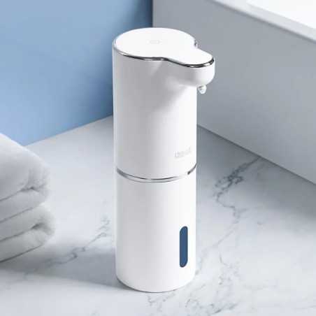Dispensadores automáticos de jabón de espuma para baño, lavadora inteligente de manos con carga USB, Material ABS blanco de alta