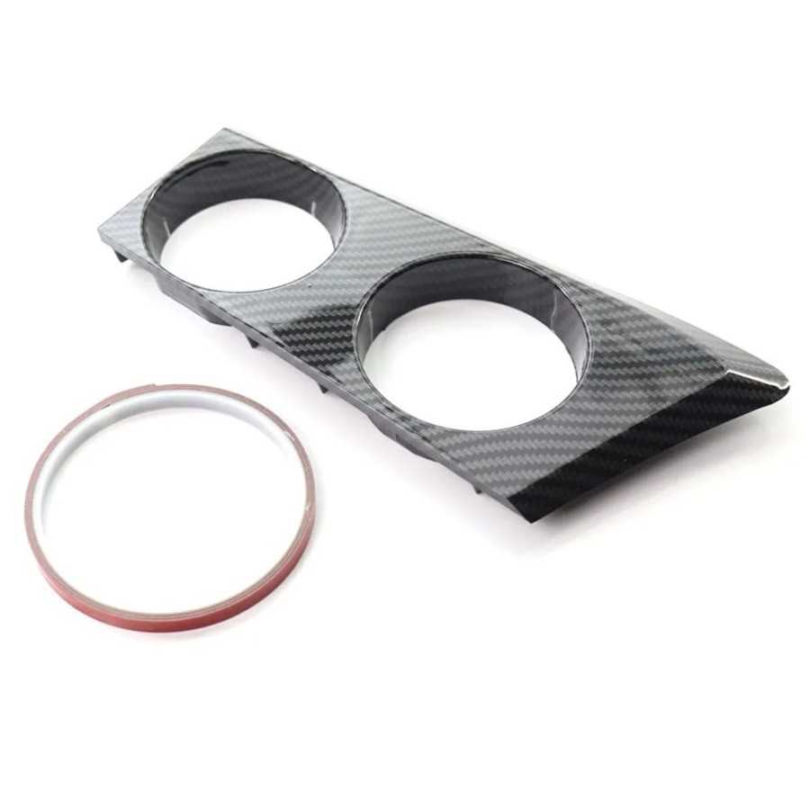 Portavasos de plástico ABS para consola central de coche, pegatina emb