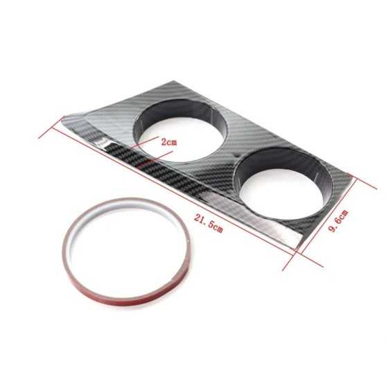 Portavasos de plástico ABS para consola central de coche, pegatina emb