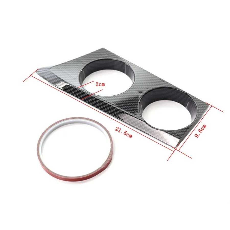 Portavasos de plástico ABS para consola central de coche, pegatina emb