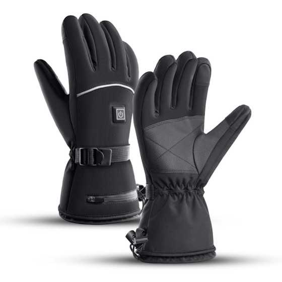 Guantes calefactados eléctricos para motocicleta, guantes calefactable