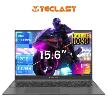 Teclast Notebook F16 Plus Laptop 15.6", Windows 11 Pro, 8GB/12GB RAM 256GB/512GB SSD, CPU N4120, USB, mini-HDMI, Type-C,38000mWh