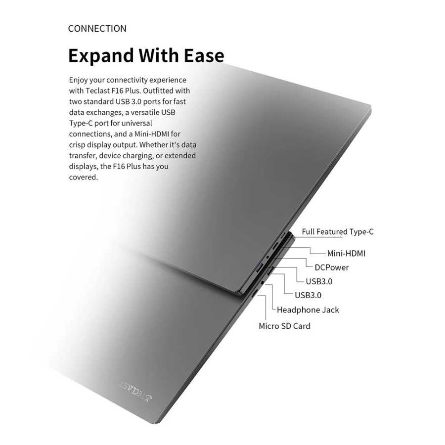Teclast Notebook F16 Plus Laptop 15.6", Windows 11 Pro, 8GB/12GB RAM 2