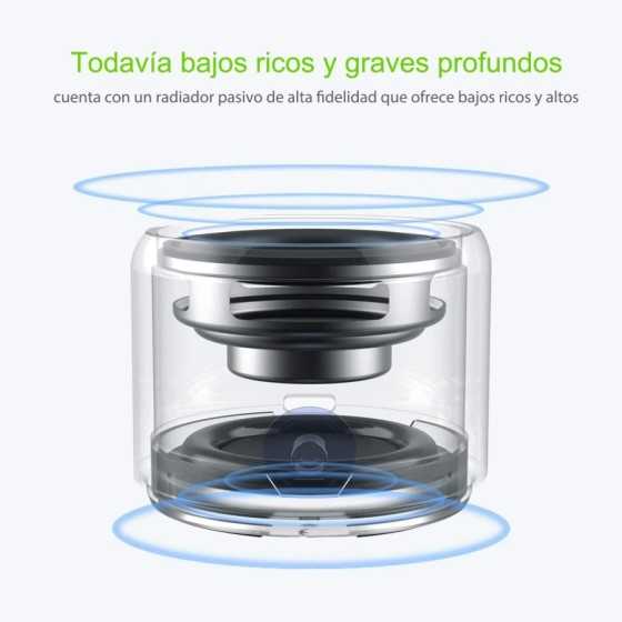 EWA-minialtavoz Bluetooth A106 Pro, radiador de graves personalizado, 
