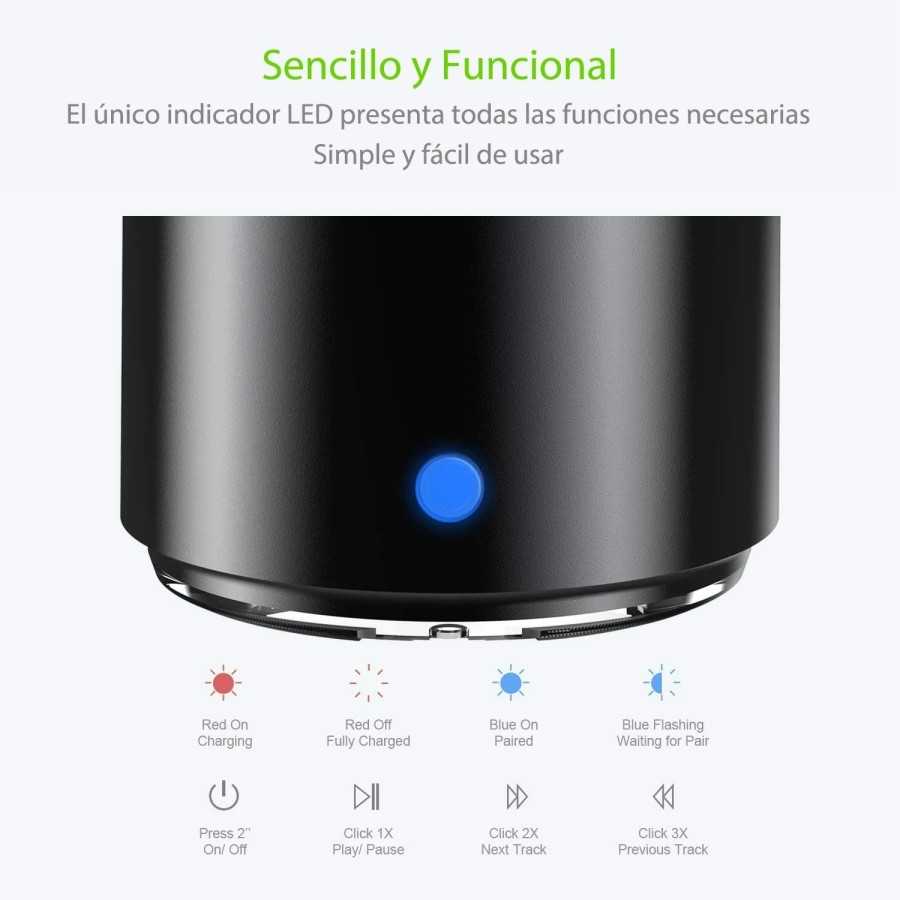 EWA-minialtavoz Bluetooth A106 Pro, radiador de graves personalizado, 
