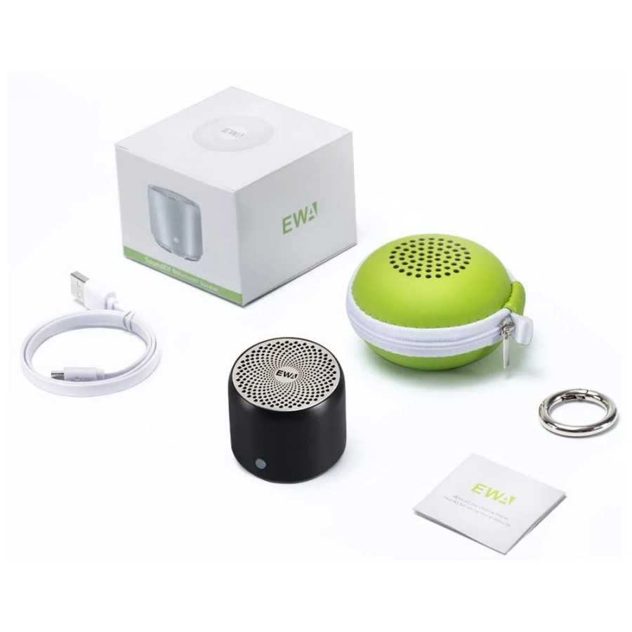 EWA-minialtavoz Bluetooth A106 Pro, radiador de graves personalizado, 