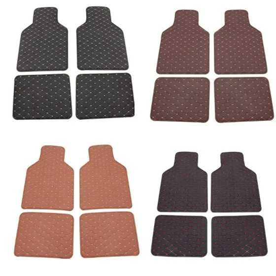 Alfombrilla antideslizante de cuero PU para el suelo del coche, almoha Alfombrilla antideslizante de cuero PU para el suelo del coche, almoha