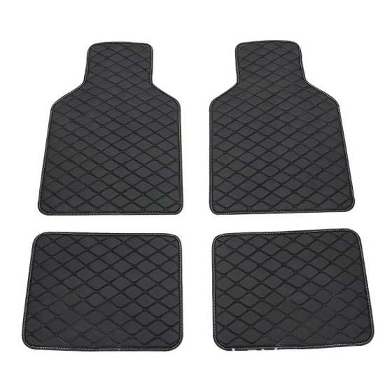Alfombrilla antideslizante de cuero PU para el suelo del coche, almoha Alfombrilla antideslizante de cuero PU para el suelo del coche, almoha