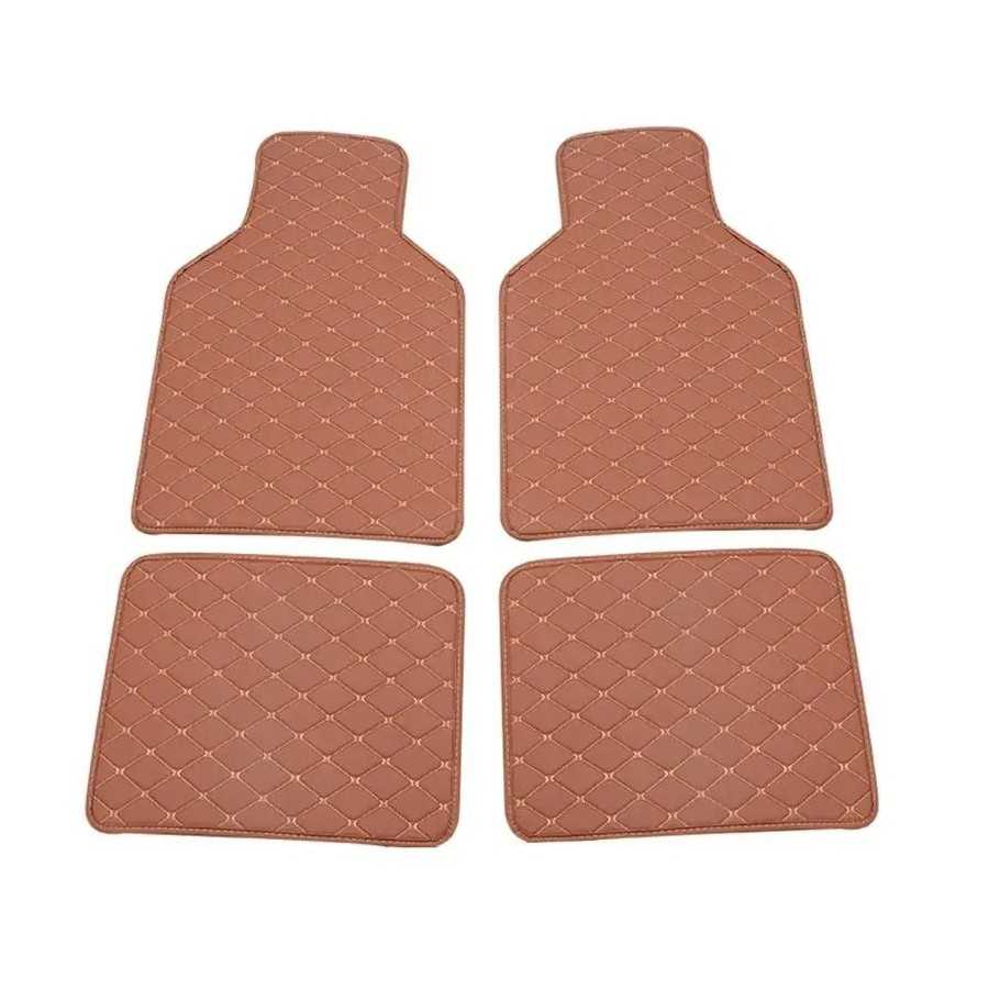 Alfombrilla antideslizante de cuero PU para el suelo del coche, almoha