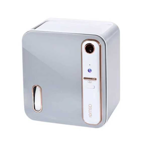 Estante inteligente de lujo ligero para baño, soporte impermeable y perforado para colgar en la pared, rollo de papel higiénico,