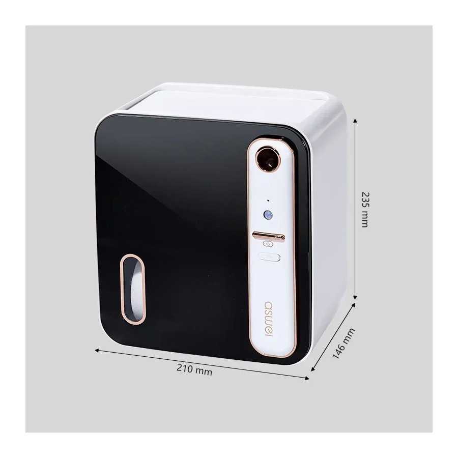 Estante inteligente de lujo ligero para baño, soporte impermeable y perforado para colgar en la pared, rollo de papel higiénico,