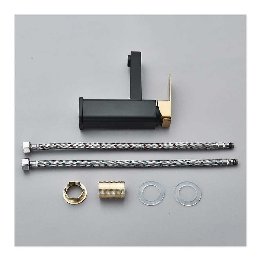 Grifo Digital para lavabo, accesorio con botón táctil, temperatura de