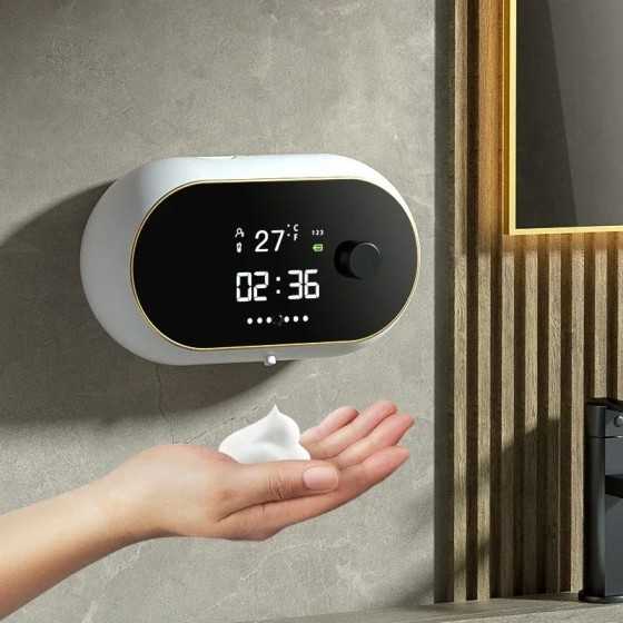 Dispensador automático de jabón de espuma para baño, dispositivo con S