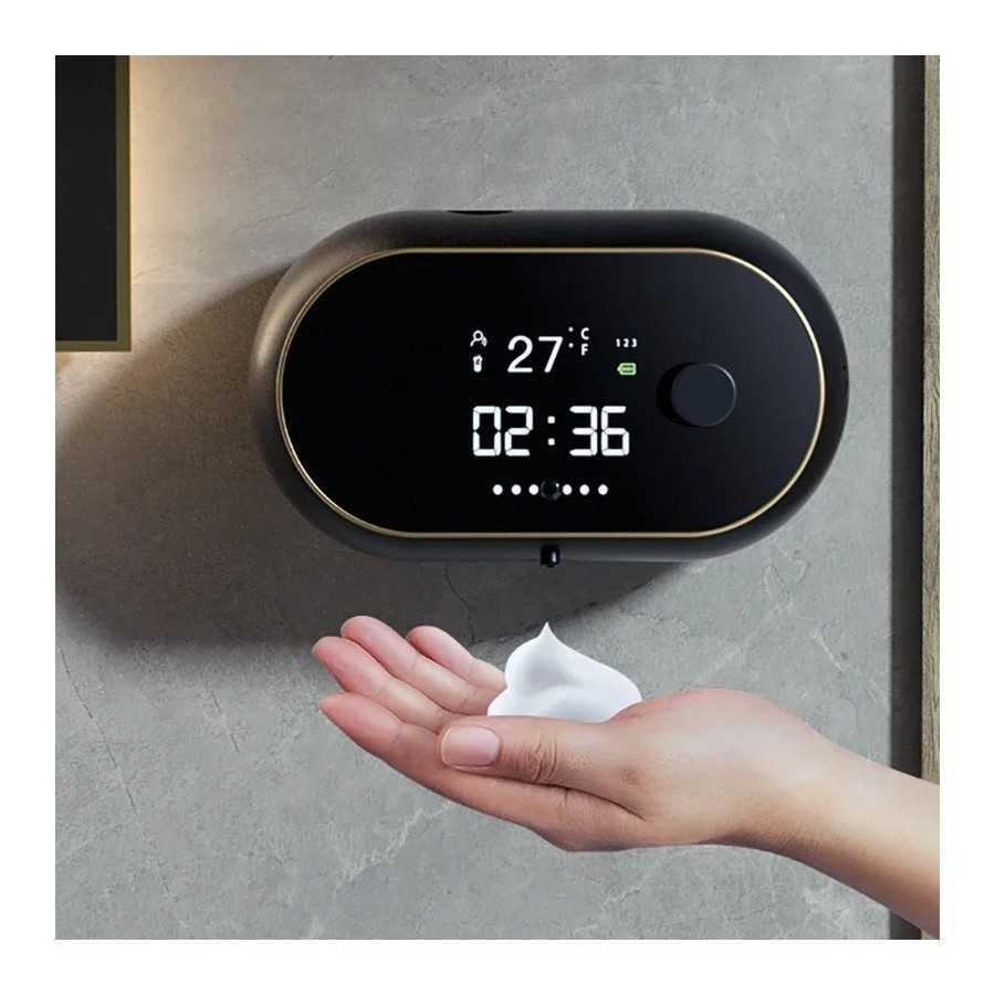 Dispensador automático de jabón de espuma para baño, dispositivo con S