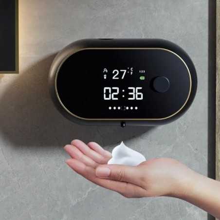 Dispensador automático de jabón de espuma para baño, dispositivo con Sensor inteligente, montado en la pared, sin contacto, acce