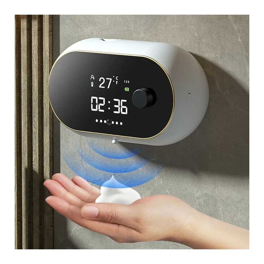 Dispensador automático de jabón de espuma para baño, dispositivo con S